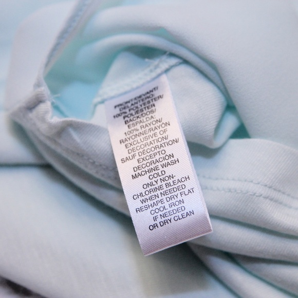 LOFT Ruffle Tie Neck Mint Sleeveless Top - Picture 3 of 4